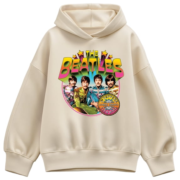 The Beatles - Sgt. Pepper Women's Oversized Fleece Hoodie Sweatshirt