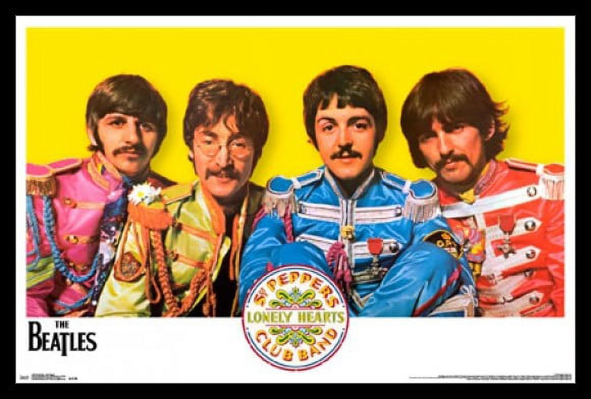 Beatles Print The Peppers Sgt. - Poster 24) (34 x