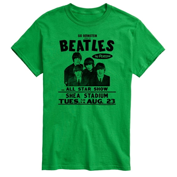 The Beatles - Shea Stadium Handbill - Men's Short Sleeve Graphic T-Shirt