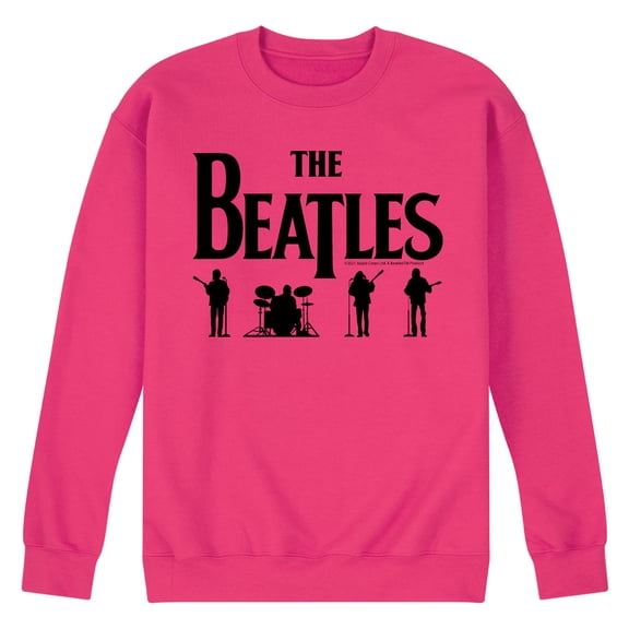 The Beatles - Silhouettes Black -Men's Crew Fleece Sweatshirt