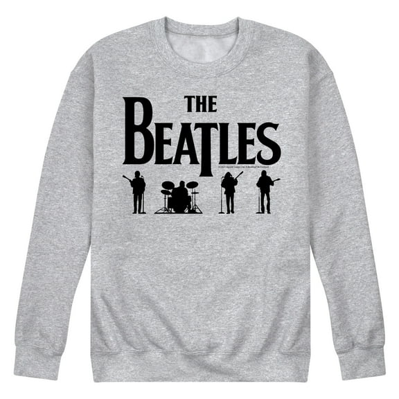 The Beatles - Silhouettes Black -Men's Crew Fleece Sweatshirt