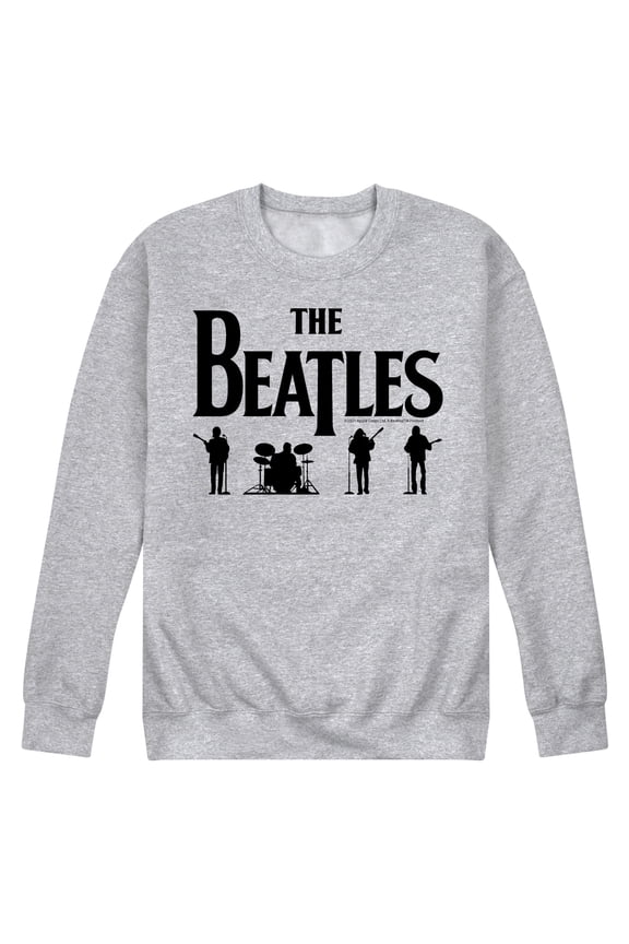 - Silhouettes Black -Men's Crew Fleece Sweatshirt