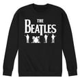 thumbnail image 1 of The Beatles - Silhouettes White -Men's Crew Fleece Sweatshirt, 1 of 5