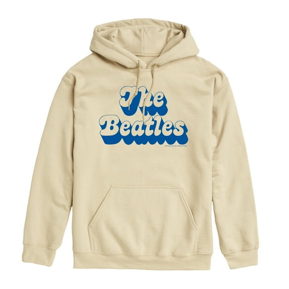 The Beatles - Single Logo Blue  - Men's Pullover Fleece Hoodie