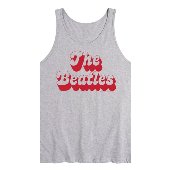 The Beatles - Single Logo Red  - Men's Tank Top