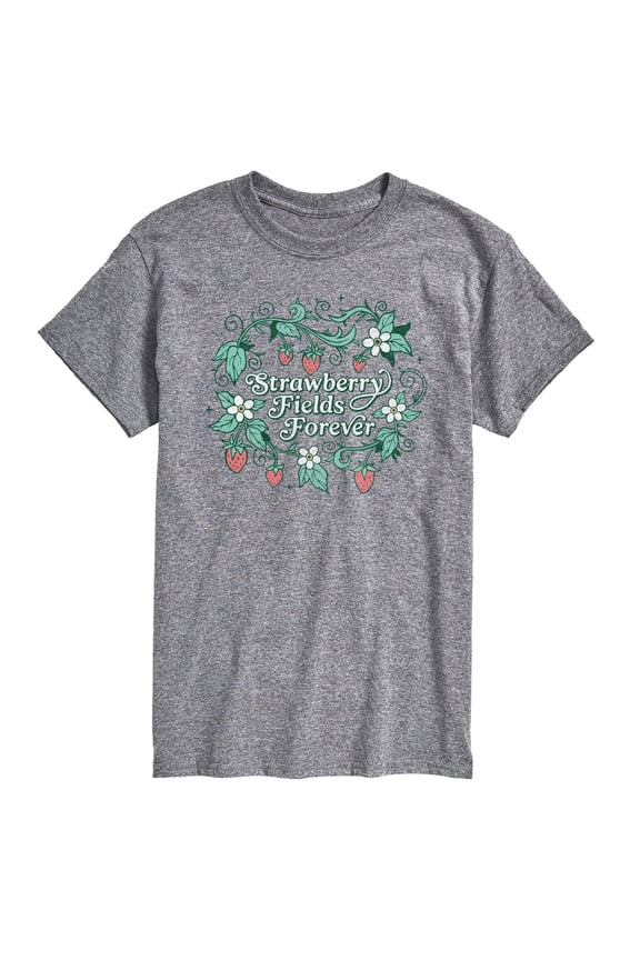 - Strawberry Fields Forever - Men's Short Sleeve Graphic T-Shirt