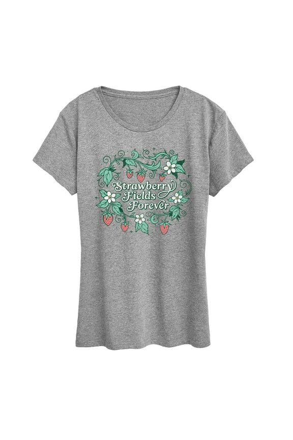 - Strawberry Fields Forever - Women's Short Sleeve Graphic T-Shirt