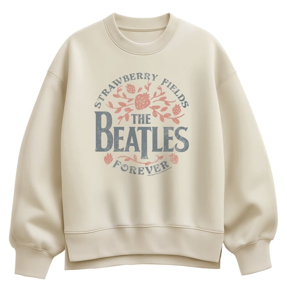 The Beatles - Strawberry Fields - Women's Oversized Fleece Crew Sweatshirt