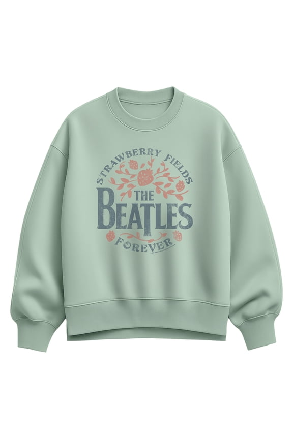 - Strawberry Fields - Women's Oversized Fleece Crew Sweatshirt