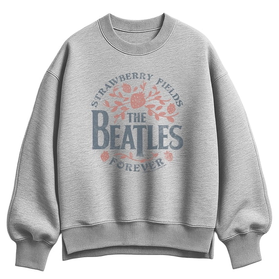 The Beatles - Strawberry Fields - Women's Oversized Fleece Crew Sweatshirt