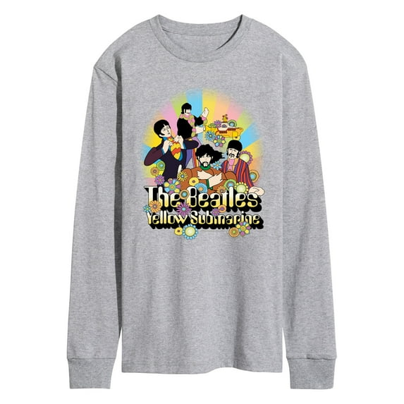 The Beatles - Submarine Flowers - Men's Long Sleeve Graphic T-Shirt