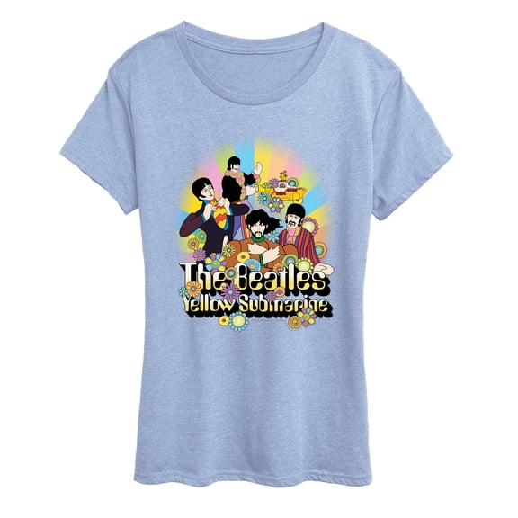 The Beatles - Submarine Flowers - Women's Short Sleeve Graphic T-Shirt