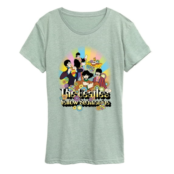 The Beatles - Submarine Flowers - Women's Short Sleeve Graphic T-Shirt