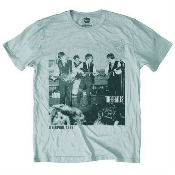 The Beatles T Shirt Live at the Cavern 1962 Official Mens New Grey