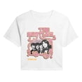 thumbnail image 1 of The Beatles - The Beatles 1968 Flourishes - Juniors Cropped Graphic T-Shirt, 1 of 5