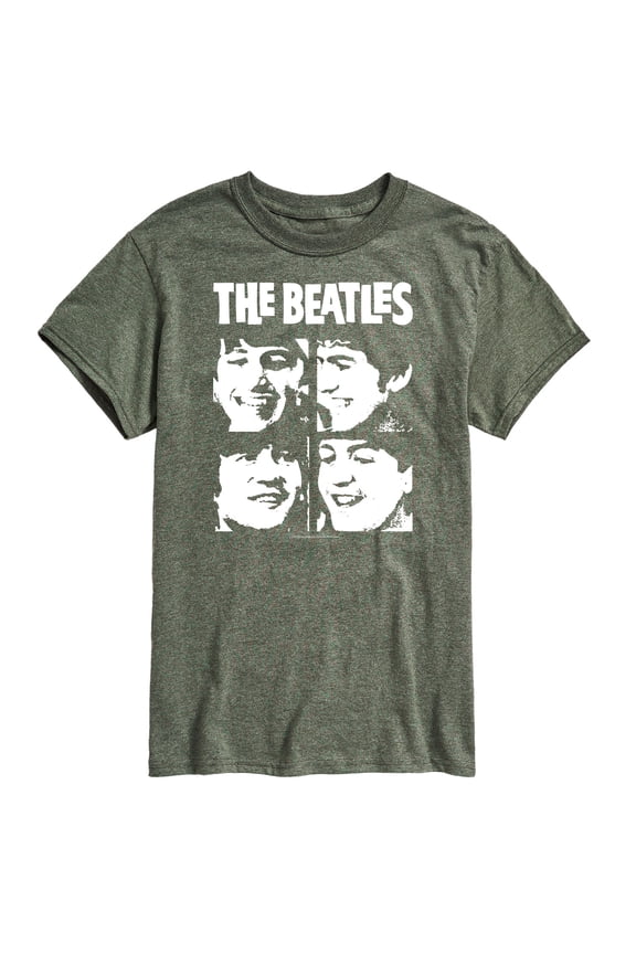 - The Beatles Face Grid - Men's Short Sleeve Graphic T-Shirt