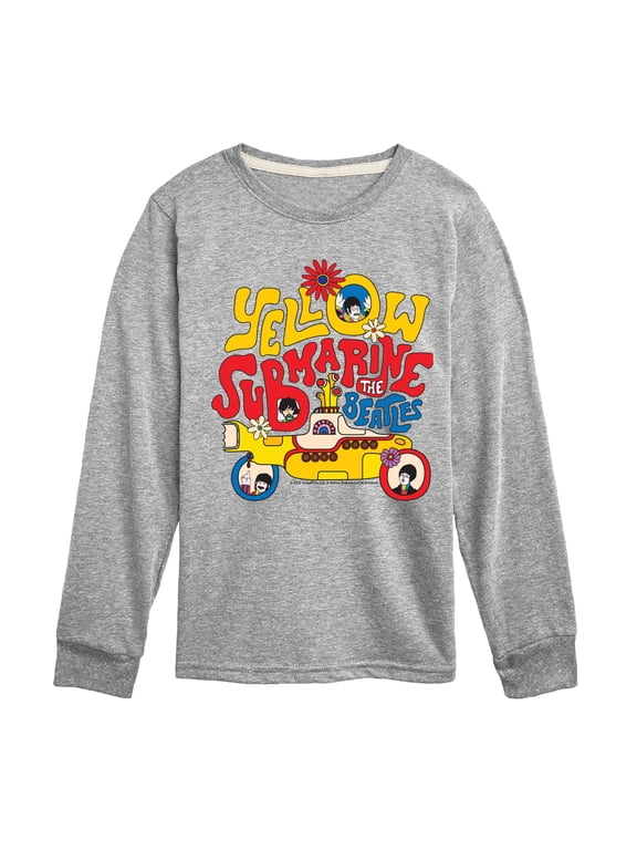 - The Beatles Yellow Submarine Boys' Long Sleeve Graphic T-Shirt