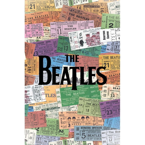 The Beatles - Tickets Wall Poster, 22.375" x 34"