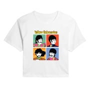 The Beatles - Trippy Times - Juniors Cropped Graphic T-Shirt
