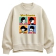 thumbnail image 1 of The Beatles - Trippy Times Women's Oversized Fleece Crew Sweatshirt, 1 of 4