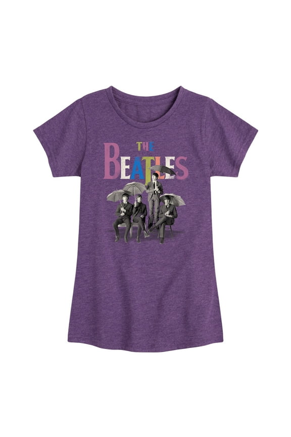 - Umbrella Rainbow - Girls Toddler And Youth Short Sleeve Graphic T-Shirt