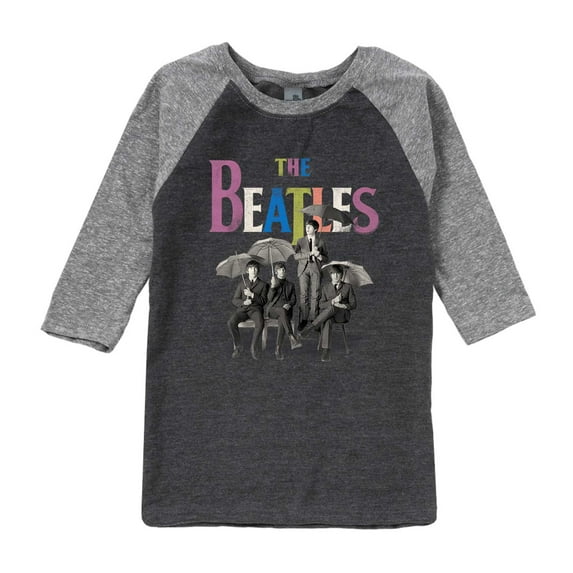 The Beatles - Umbrella Rainbow - Toddler And Youth Raglan