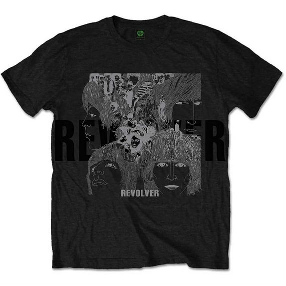 The Beatles Unisex Premium T-Shirt: Reverse Revolver with Foiled Application