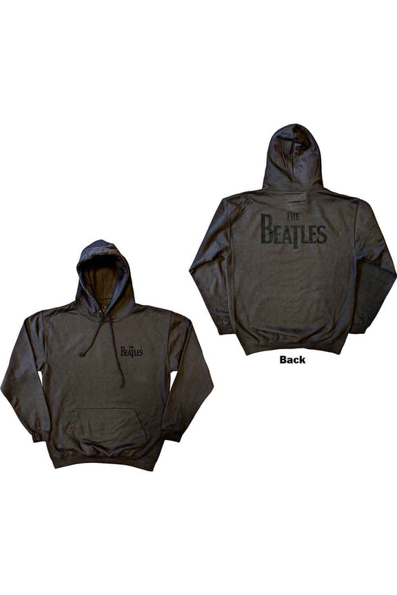 The Beatles Unisex Pullover Hoodie: Drop T Logo (Back Print) (X-Large)