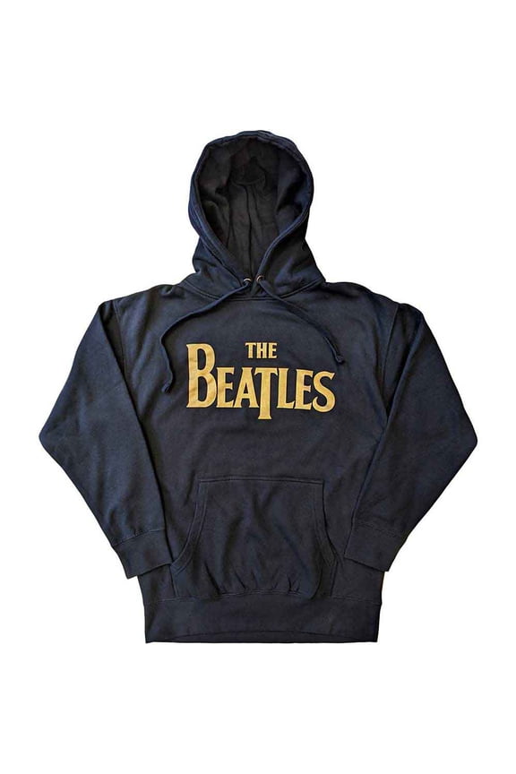 The Beatles Unisex Pullover Hoodie: Gold Drop T Logo