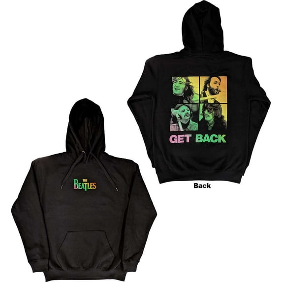 The Beatles Unisex Pullover Hoodie Sweatshirt 3 Savile Row (Back Print) (Medium)