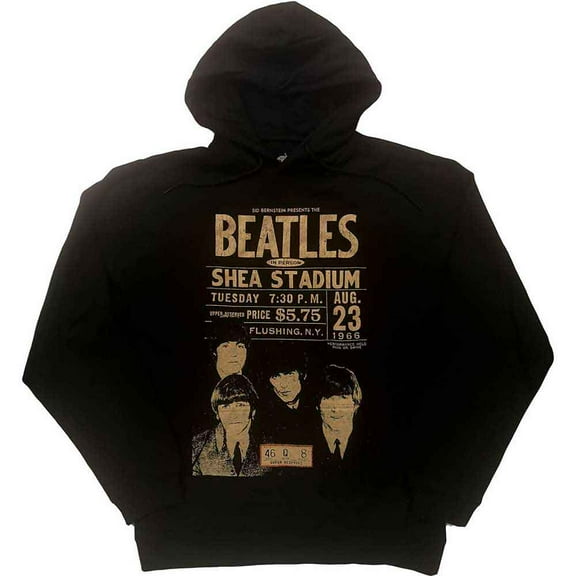 The Beatles Unisex Pullover Hoodie Sweatshirt Shea '66 (Eco-Friendly) (Small)