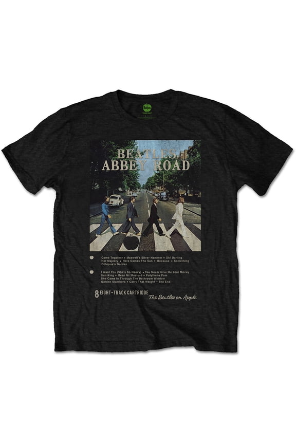 The Beatles Unisex T-Shirt Abbey Road 8 Track (X-Large)
