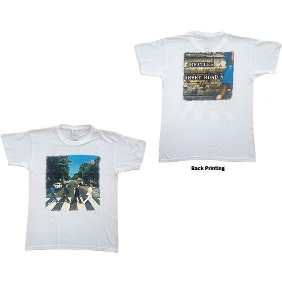 The Beatles Unisex T-Shirt Abbey Road (Back Print) (X-Large)