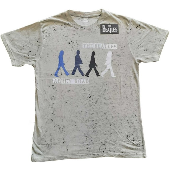 The Beatles Unisex T-Shirt Abbey Road Colours (Wash Collection) (X-Large)