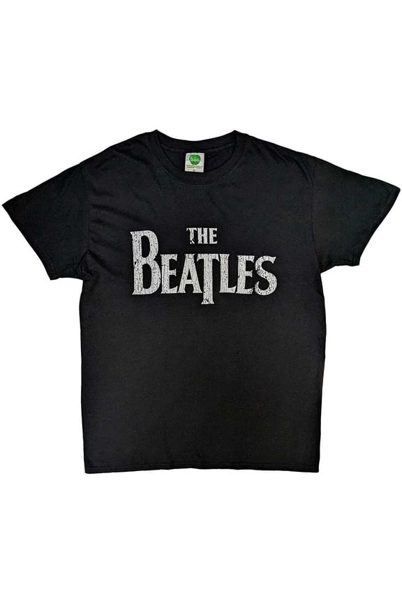 The Beatles Unisex T-Shirt Drop T Logo Vintage (Small)