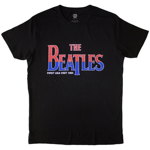 The Beatles Unisex T-Shirt First USA Visit (Black)