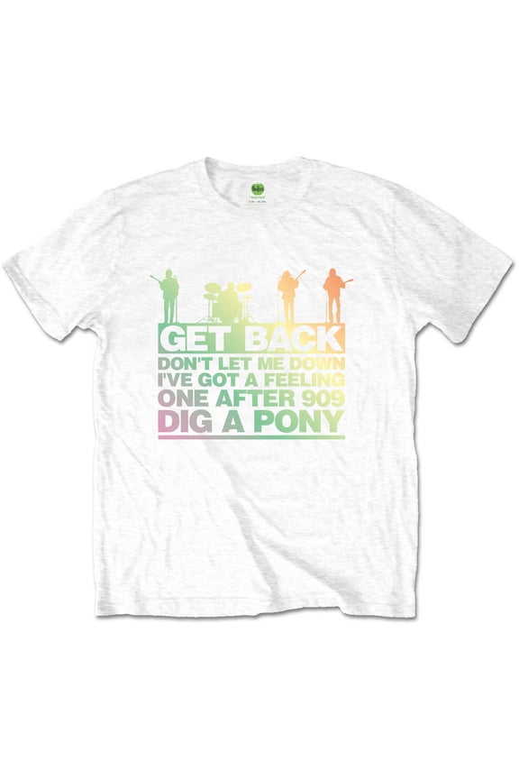 The Beatles Unisex T-Shirt Get Back Gradient (Medium)