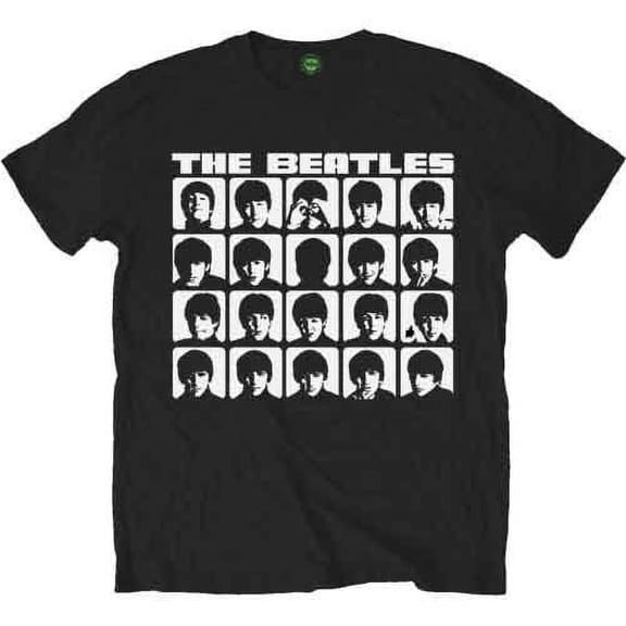 The Beatles Unisex T-Shirt Hard Days Night Faces Mono (Large)