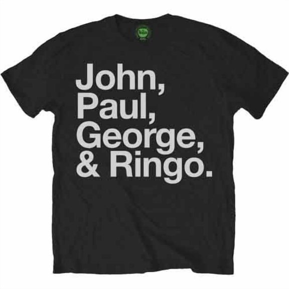 The Beatles Unisex T-Shirt John, Paul, George & Ringo (X-Large)