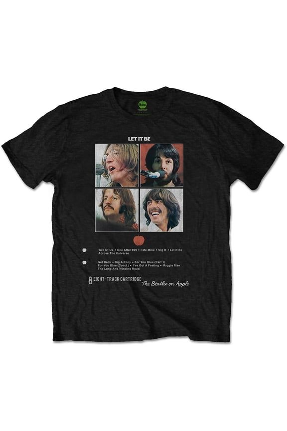 The Beatles Unisex T-Shirt Let it Be 8 Track (XX-Large)