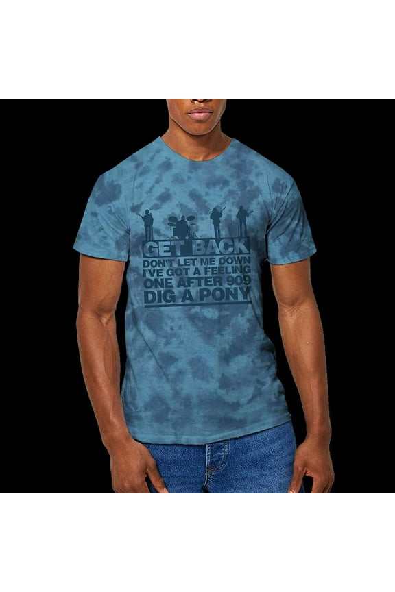 The Beatles Unisex T-Shirt Let it Be Songs (Wash Collection) (Medium)