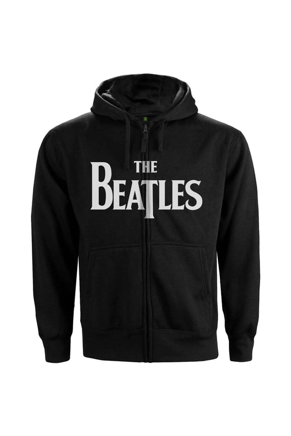 The Beatles Unisex Zipped Hoodie: Drop T Logo (XX-Large)
