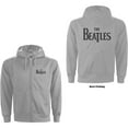 thumbnail image 1 of The Beatles Unisex Zipped Hoodie Sweatshirt Drop T Logo (Back Print) (XX-Large), 1 of 3