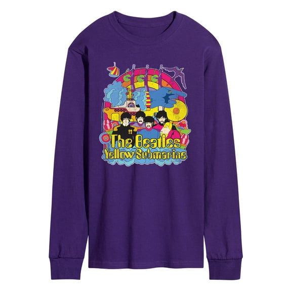 The Beatles - Vintage Yellow Submarine - Men's Long Sleeve Graphic T-Shirt