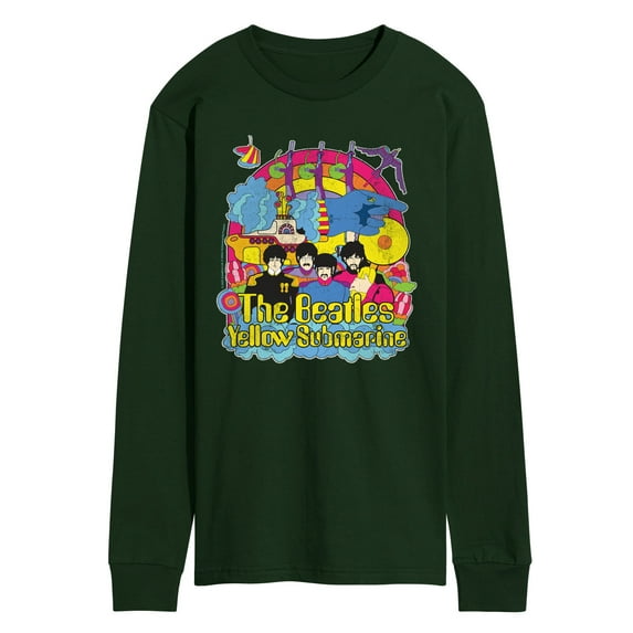 The Beatles - Vintage Yellow Submarine - Men's Long Sleeve Graphic T-Shirt