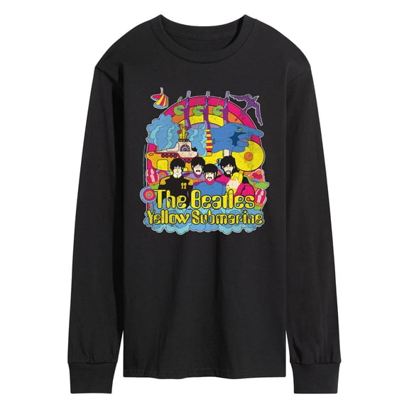 The Beatles - Vintage Yellow Submarine - Men's Long Sleeve Graphic T-Shirt