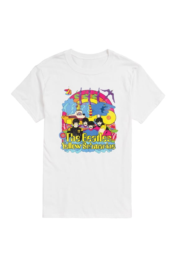 - Vintage Yellow Submarine - Men's Short Sleeve Graphic T-Shirt