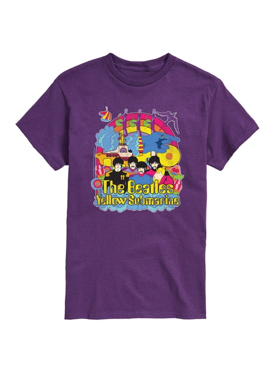 - Vintage Yellow Submarine Men's Short Sleeve Graphic T-Shirt