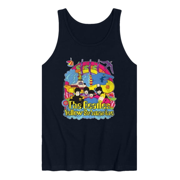 The Beatles - Vintage Yellow Submarine - Men's Sleeveless Graphic Tank