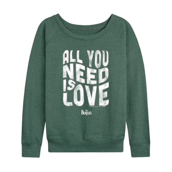 The Beatles - Warp Love - Women's French Terry Long Sleeve Pullover